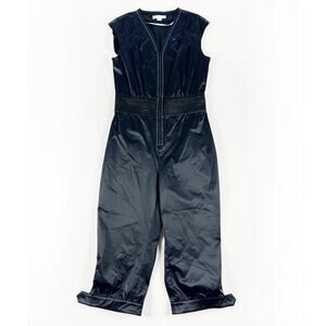 M by Madonna x H&M vintage y2k black satin rhinestone jumpsuit size s/m